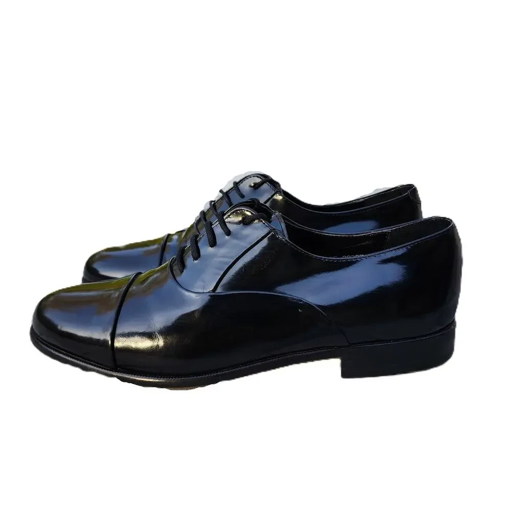Florsheim Black Patent Leather Lace Up Oxford Dress Shoes 10 3E - Picture 9 of 10